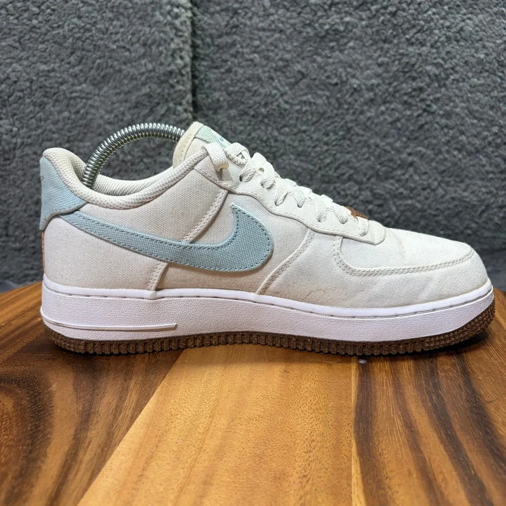 Nike Air Force 1 07 LV8 Indigo White Canvas Floral CZ0269-100 Womens Size 9